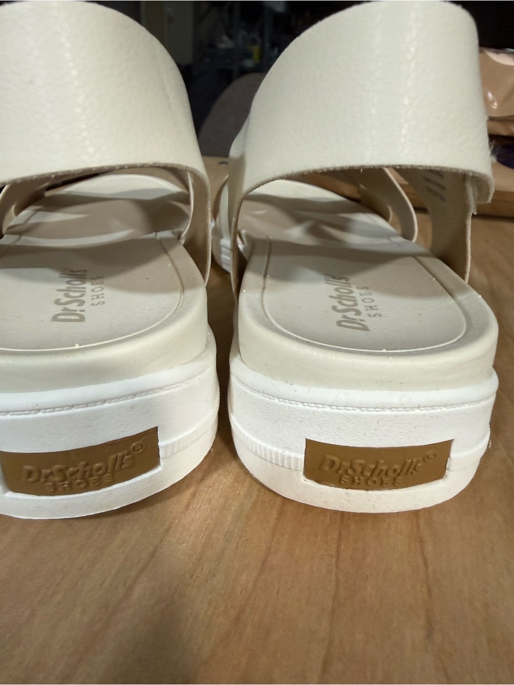 Dr. Scholl's Women's White Crisscross Slingback Sandals - Picture 6 of 9